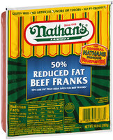 Nathan's Famous® 50% Reduced Fat Beef Franks 6 ct Pack