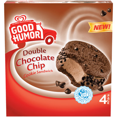 Good Humor™ Double Chocolate Chip Cookie Sandwich 4 ct Box