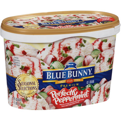 Blue Bunny Seasonal Selections Premium Ice Cream Perfectly Peppermint