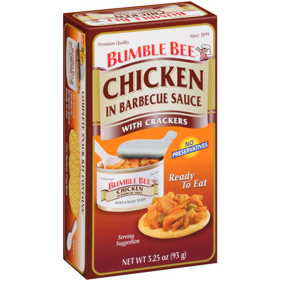 Bumble Bee® Chicken in Barbecue Sauce with Crackers Kit 3.25 oz. Box