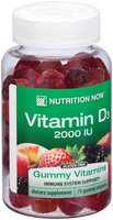 Nutrition Now™ Vitamin D3 2000 IU Dietary Supplement Gummy Vitamins 75 ct Bottle