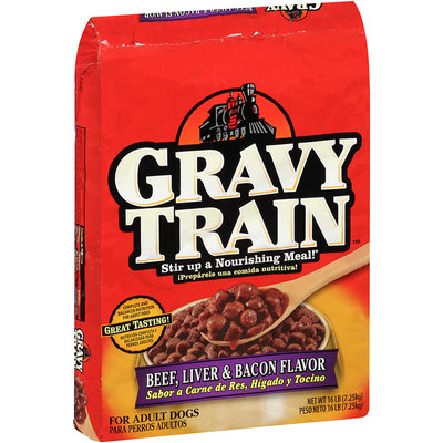 Gravy Train Beef, Liver & Bacon Flavor Dry Dog Food, 16-Pound