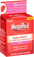 Schiff® MegaRed® Super Heart™ 3 in 1 Omega-3 Krill Oil + CoQ10 + Vitamin D Dietary Supplement 40 ct Softgel Box