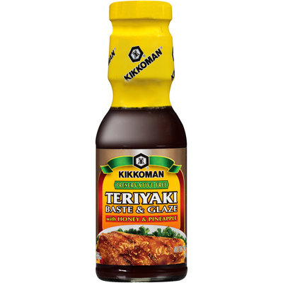 Kikkoman® Preservative Free Teriyaki with Honey and Pineapple Baste & Glaze 12.1 oz Bottle