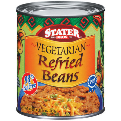 Stater Bros. Vegetarian Refried Beans 30 Oz Can