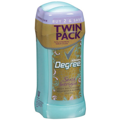 Degree Women Sexy Intrigue Twin Pack Anti-Perspirant & Deodorant 5.2 Oz Sleeve