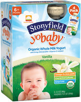 Stonyfield Organic™ YoBaby® Vanilla Yogurt 4-3.4 oz. Pouches