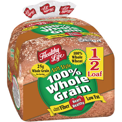 Healthy Life® Soft Style 100% Whole Grain Bread 12 oz. 1/2 Loaf