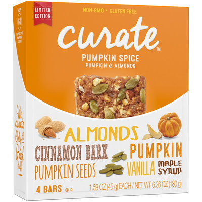 Curate™ Pumpkin Spice Pumpkin & Almonds Snack Bars 4-1.59 oz. Bars