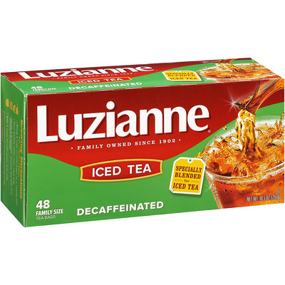 Luzianne® Decaffeinated Iced Tea Family Size 48 ct. Bag.