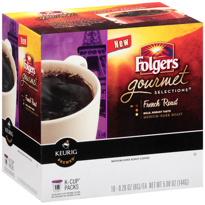 Folgers® Gourmet Selections® French Roast Medium-Dark Roast 18-.28 oz. Cups
