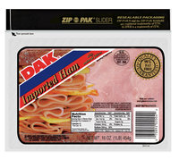 Dak Sliced Imported Ham Zip Pak