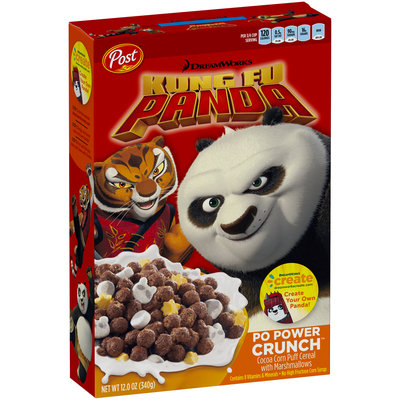Post® DreamWorks Kung Fu Panda Po Power Crunch™ Cereal 12 oz. Box
