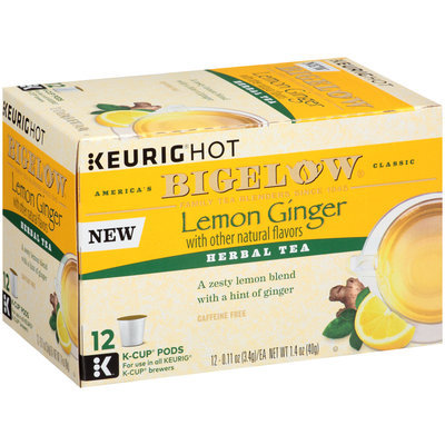 Keurig Hot® Bigelow® Lemon Ginger Herbal Tea 12-0.11 oz. Box