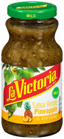 La Victoria® Mild Pineapple Salsa Verde 16 oz. Jar
