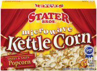 Stater Bros. Kettle Corn 6 Ct Microwave Popcorn 21 Oz Box