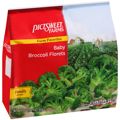 Pictsweet Farms® Farm Favorites Baby Broccoli Florets 20 oz. Stand Up Bag