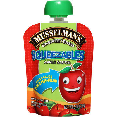 Musselman's® Squeezables Unsweetened Apple Sauce 3.17 oz. Pouch