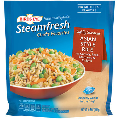 Birds Eye® Steamfresh® Chef's Favorites Asian Style Rice with Carrots, Peas, Edamame & Onions 10.8 oz. Bag