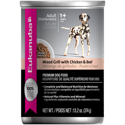 Eukanuba Adult Maintenance Mixed Grill with Chicken & Beef Dog Food 13.2 oz. Can