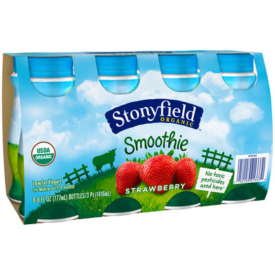 Stonyfield Organic™ Strawberry Yogurt Drink 8-6 fl. oz. Bottles