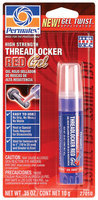 Permatex® 27010 High Strength Carded Threadlocker Red Gel 10 G Gel Twist™ Aplctr