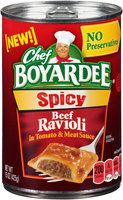 Chef Boyardee® Spicy Beef Ravioli in Tomato & Meat Sauce 15 oz. Can