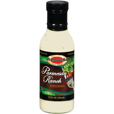 Schnucks Premium Parmesan Ranch Salad Dressing 12 Fl Oz Glass Bottle