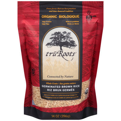 TruRoots™ Organic Whole Grain Germinated Brown Rice 14 oz. Bag--TruRoots™ Biologique Aux Grains Entiers Riz Brun Germes Sac de 396 g