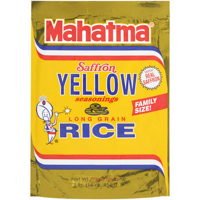 Mahatma® Saffron Yellow Seasonings & Long Grain Rice 16 oz. Pouch