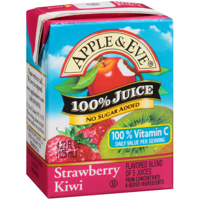 Apple & Eve® Strawberry Kiwi 100% Juice 4.23 fl. oz. Aseptic Carton