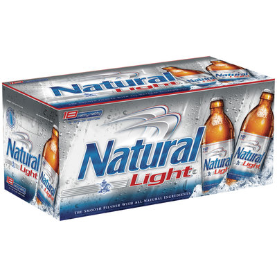 Natural Light 12 Oz Carolinas & Fatty Natty Beer 18 Pk Glass Bottles