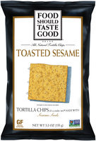 Food Should Taste Good Toasted Sesame Tortilla Chips