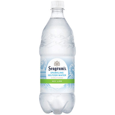 Seagram's Key Lime Sparkling Seltzer Water 1L Plastic Bottle