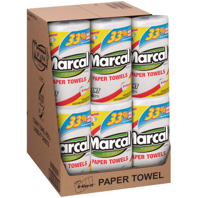 Marcal® Giant 2-Ply U-Size-It® 116-Sheet Single Roll Paper Towels 24-1 ct Packs
