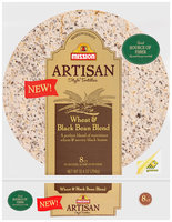 Mission Artisan Style Wheat & Black Bean Blend Tortillas 8 ct Bag