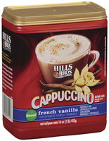 Hills Bros French Vanilla Decaf Cappuccino 16 Oz Plastic Container