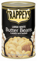 Trappey's Flavored W/Sausage Large White Butter Beans 15.5 Oz Can