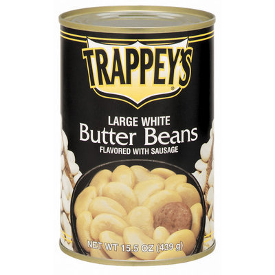 Trappey's Flavored W/Sausage Large White Butter Beans 15.5 Oz Can