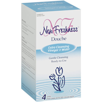 New Freshness Extra Cleansing Vinegar & Water Douche 4 Ct Box