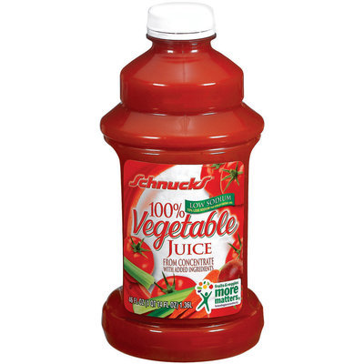 Schnucks 100% from Concentrate Low Sodium Vegetable Juice 46 Fl Oz Plastic Bottle