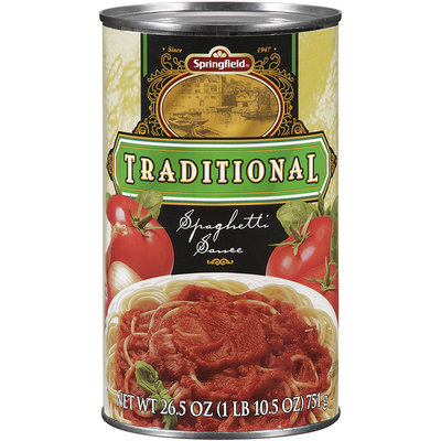 Springfield® Traditional Spaghetti Sauce 26.5 oz. Can