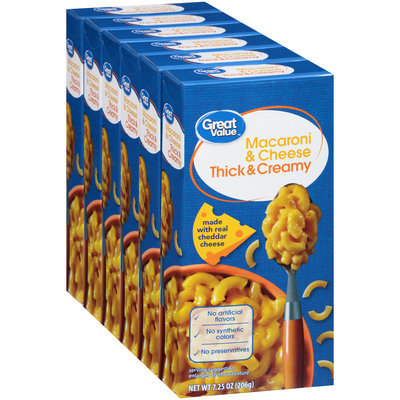 Great Value™ Thick & Creamy Macaroni & Cheese 6-7.25 oz. Boxes