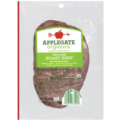 Applegate Farms Organic (Item Number 674) Roast Beef 6 Oz Peg