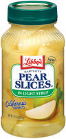 Libby's® Bartlett In Light Syrup Pear Slices 24.5 Oz Plastic Jar