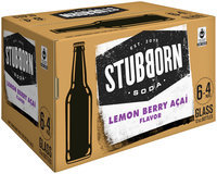 Stubborn Soda™ Lemon Berry Acai 24-12 fl. oz. Glass Bottle
