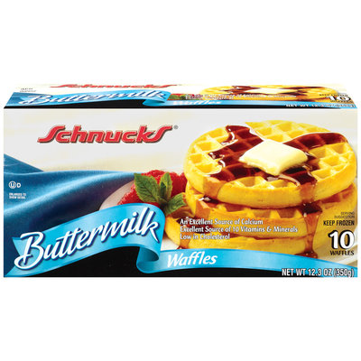 Schnucks Buttermilk 10 Ct Waffles 12.3 Oz Box