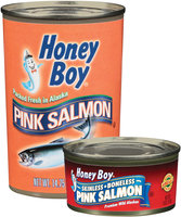 Honey Boy Pink Group of 2 6 Oz & 14.75 Oz Cans Salmon