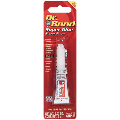 Dr. Bond® 81737 Carded Space-Saver Super Glue 2 G Tube