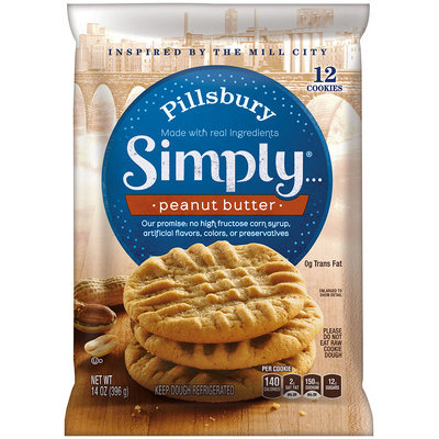 Pillsbury Simply...® Peanut Butter Cookies 14 oz. Pack